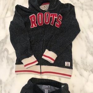 Roots Kids, Set, Sweat Pants, Zip Up Hoodie
